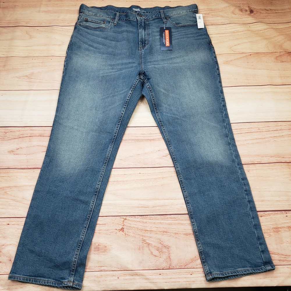 NEW Old Navy Mens Slim Built-In Flex‎ Jeans 40x30 Medium Wash Blue Denim MWT